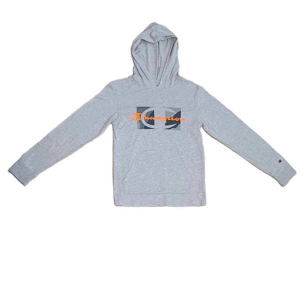 Champion Boys Size Large Hooded Long Sleeve T-Shirt